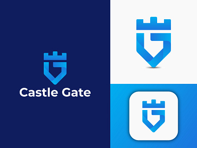 Castle Gate Logo Design brand brand identity branding castle design gate gradient gradient logo graphic design icon logo logo design logo designer logo mark logos logotype mark minimal logo typography vector