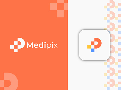 Medipix Logo Design brand brand logo brandidentity branding creative logo design graphic design illustration letter logo logo logo brand logo branding logo design logo identity logo inspiration logodesign logos medical logo vector