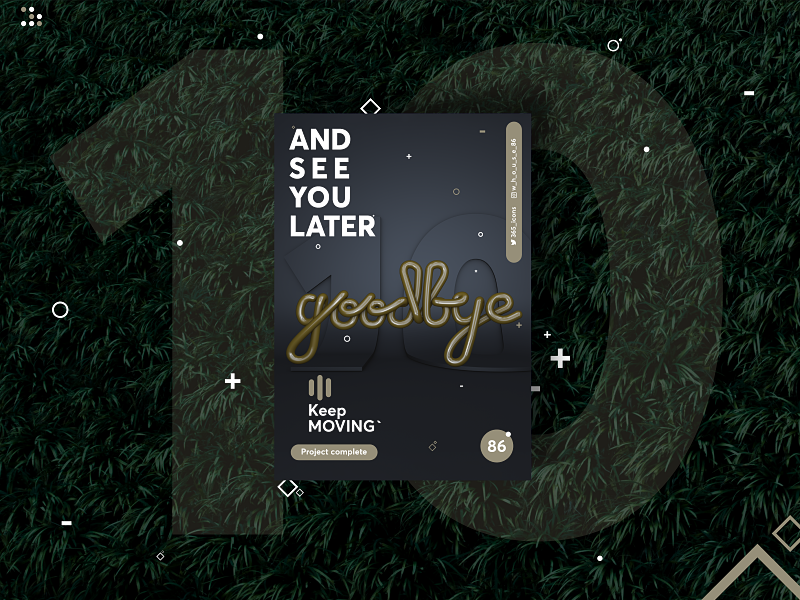 goodbye by Vitaly on Dribbble