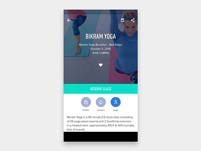 Classpass for Android design