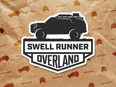 Swell Runner Overland 4runner camping overland paper pattern rig sticker truck