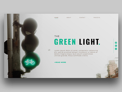 GREEN LIGHT branding design effective webdesign graphic design landing page landing page design simple webdesign ui uiux ux web webdesign website