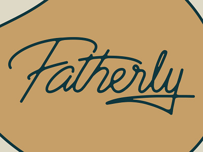 Fatherly Logotype brand dads design father handlettered handlettering illustration lettering letters logo logotype sports type
