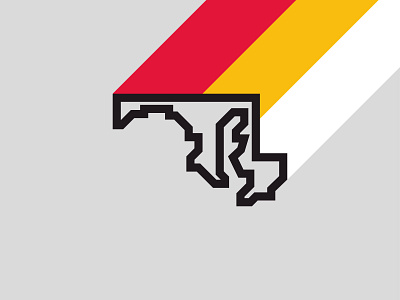 Maryland, My Maryland badge icon illustration line logo mark maryland simple states wip