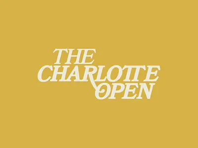 Charlotte Open Secondary badge branding charlotte design disc golf illustration lockup logo type typography