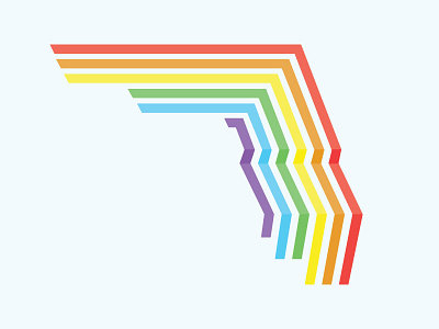 You are not alone. florida icon logo love pride pulse rainbow