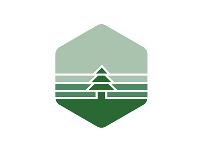 Yosemite biome flat hex hexagon icon logo nationalparks yosemite