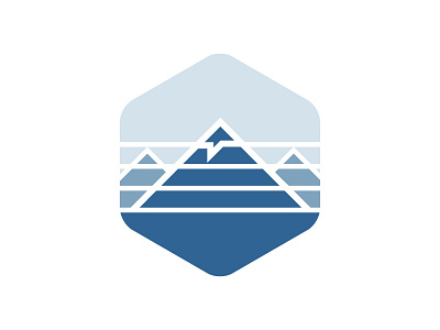 Everest everest flat hex hexagon icon logo