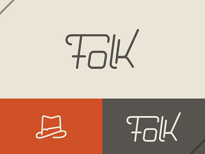 Folk Brand ⌥ 1 branding folk icon logo logotype mark simple type