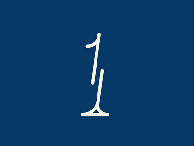 Number 1 or 11? icon letters line logo mark number simple