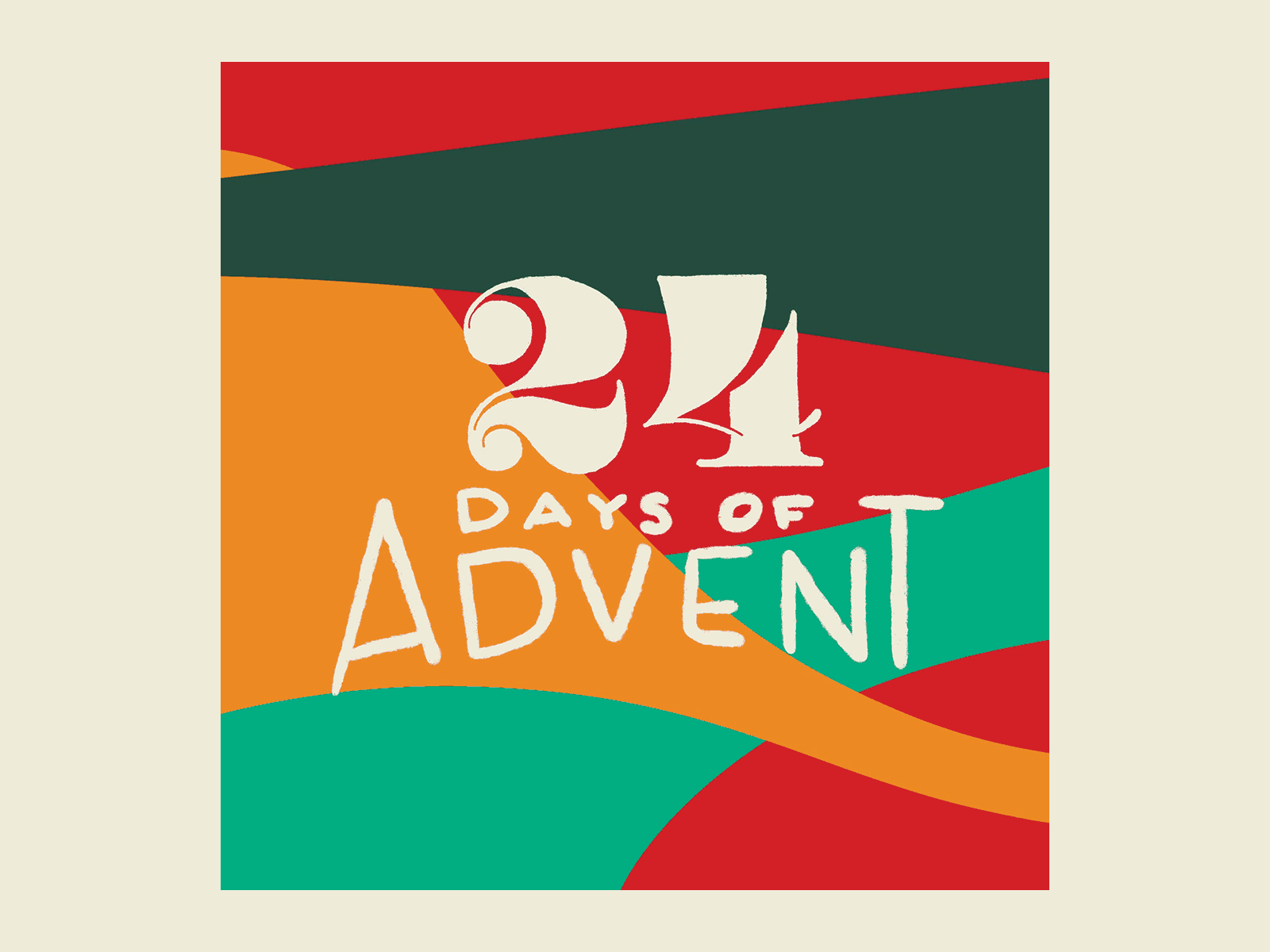 Advent Calendar advent christmas hand drawn illustration lettering procreate type typography