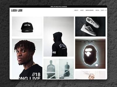 Long Live-Studios black and white brand clothing minimal zaha