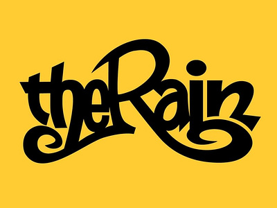 Vector art "The Rain" app branding design font graphic design illustration logo typography ui ux vector