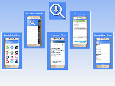 Voice Search App app branding design graphic design logo ui ux