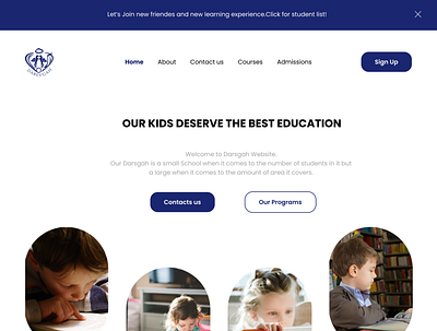 Education Website design typography ui ux webdesign