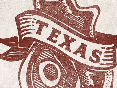 Moniker BBQ banner bbq logo print texas texture