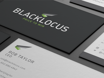 Blacklocus Business card branding business card logo