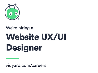 We're hiring a UX/UI Designer!