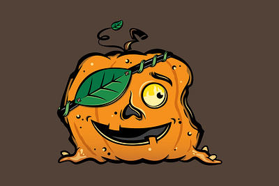 Pumpkin Jack beer halloween illustration logo pumpkin vector