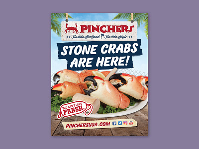 Pinchers Stone Crab Signage