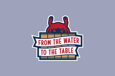 From The Water To The Table Graphic branding illustration marketing restaurant seafood