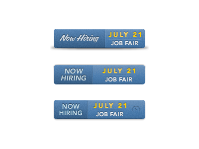 Job Fair Button button job fair now hiring