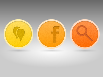 Unholy Trinity button buttons circle circles facebook icon icons map search