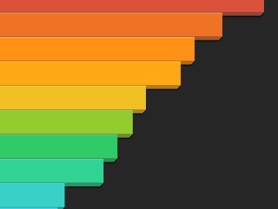 Bar Chart bar dashboard rainbow bar chart info graphic