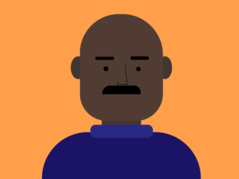 Orange Zoom Head by Isabel Shaw on Dribbble