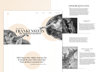 Frankenstein Landing Page branding figma graphic design ui web design