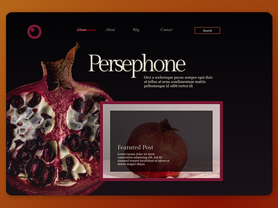 Persephone Blog Landing Page