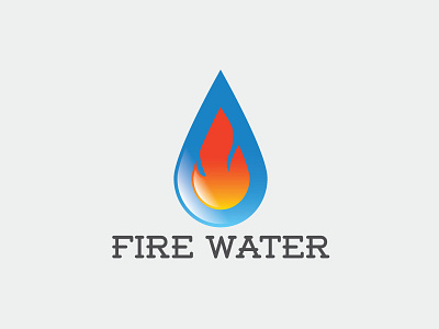 Fire Water Logo Template