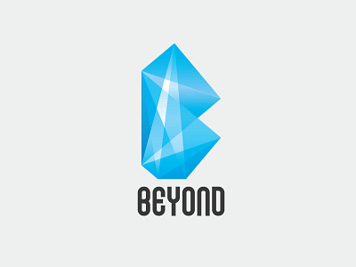 Beyond Logo Template beyond blue branding crystal design diamond glass graphic logo template vector vintage