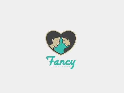 Fancy Logo Template branding consult consultation couple fancy logo love relationship template vector