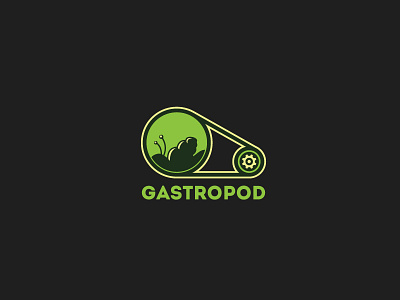 Gastropod Logo Template branding gastropod gear logo machine slug snail template