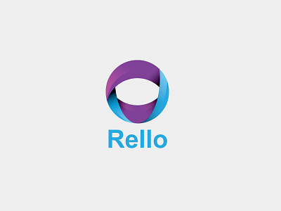 Rello Logo Template 3d branding connection design graphic logo mobius strip rello template vector