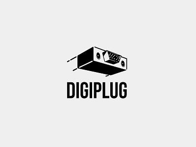 Digiplug Logo Template branding computer digiplug digital illustration logo plug template vector vga