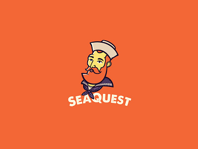 Seaquest Logo Template branding illustration logo mascot quest sailor sea seaquest template vector