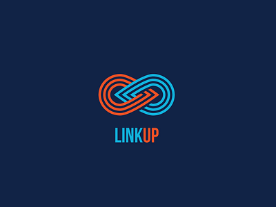 Linkup Logo Template branding connection design graphic link link up logo template vector vintage