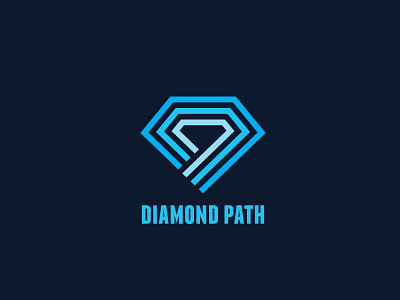 Diamond Path Logo Template branding company design diamond graphic jewelry modern path vector vintage