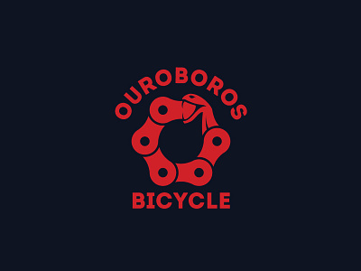 Ouroboros Bicycle Logo Template