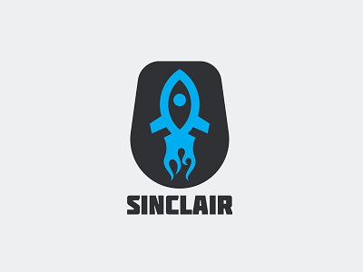 Sinclair Logo Template apollo branding design graphic modern rocket sinclair space vector vintage