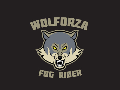 Wolforza Logo Template animal branding cafe company corporate design fog graphic logo mascot mist modern organization rider template vector vintage wolf wolforza wolves