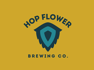 Hop Flower Logo Template alcohol beer branding brew brewery brewing cafe company corporate design graphic hop flower modern organization vector vintage wine