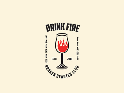 Drink Fire Logo Template