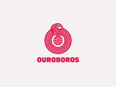 Ouroboros Logo Template bar branding cafe company design global graphic infinity mascot modern ouroboros restaurant serpent shop snake tranquility uroboros vector vintage world