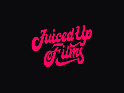 Juiced Up Films Logotype branding lettering logo logoinquiries logotype typography vector vintage