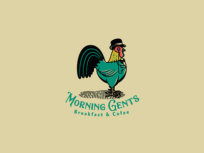 Morning Gents Logo Template bowl hat branding breakfast cafe chicken cofee community company design gentleman gents glass graphic modern morning organization rooster vector victorian vintage