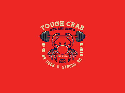 Tough Crab Logo Template branding centre community company corporate crab design fitness graphic gym health healthy lobster modern organization restaurant strong tough vector vintage
