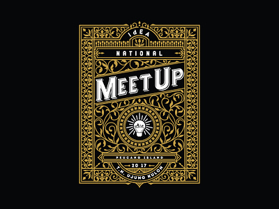 Idea Meet Up 2017 branding decorative type lettering logo logotype logotypedesign typography victorian type vintage label vintage lettering vintage logo